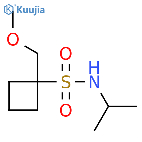 1-(methoxymethyl)-N-(propan-2-yl)cyclobutane-1-sulfonamide structure