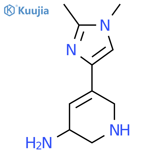 5-(1,2-dimethyl-1H-imidazol-4-yl)-1,2,3,6-tetrahydropyridin-3-amine structure