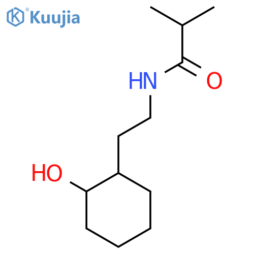 N-[2-(2-hydroxycyclohexyl)ethyl]-2-methylpropanamide structure