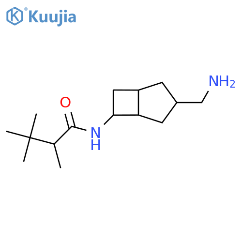 N-[3-(aminomethyl)bicyclo[3.2.0]heptan-6-yl]-2,3,3-trimethylbutanamide structure