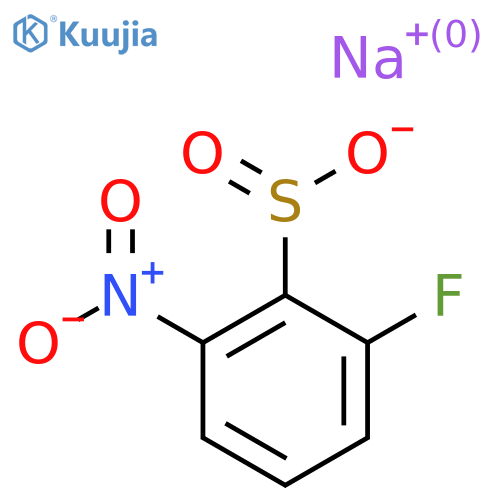 Sodium 2-fluoro-6-nitrobenzene-1-sulfinate structure