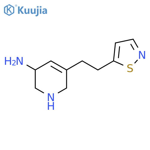 5-[2-(1,2-Thiazol-5-yl)ethyl]-1,2,3,6-tetrahydropyridin-3-amine structure
