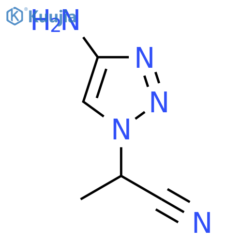 1H-1,2,3-Triazole-1-acetonitrile, 4-amino-α-methyl- structure