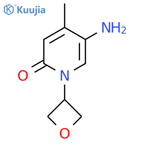 5-amino-4-methyl-1-(oxetan-3-yl)-1,2-dihydropyridin-2-one structure