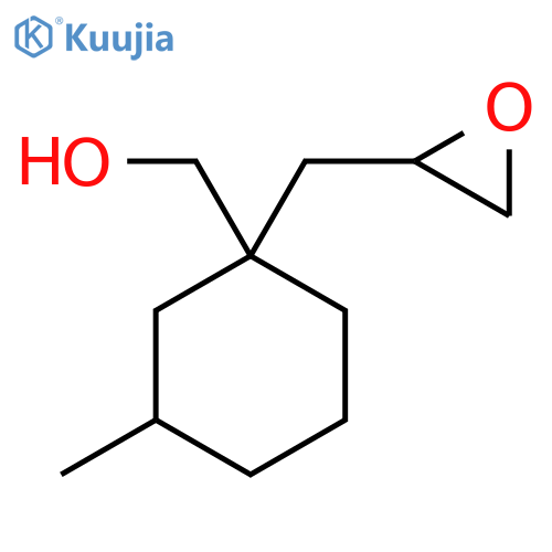 {3-Methyl-1-[(oxiran-2-yl)methyl]cyclohexyl}methanol structure
