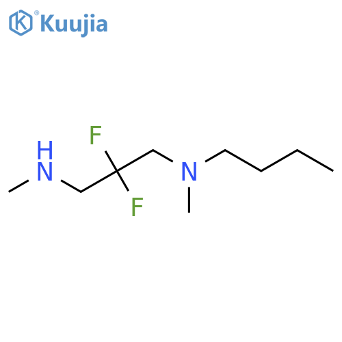 N-butyl-2,2-difluoro-N,N'-dimethylpropane-1,3-diamine structure