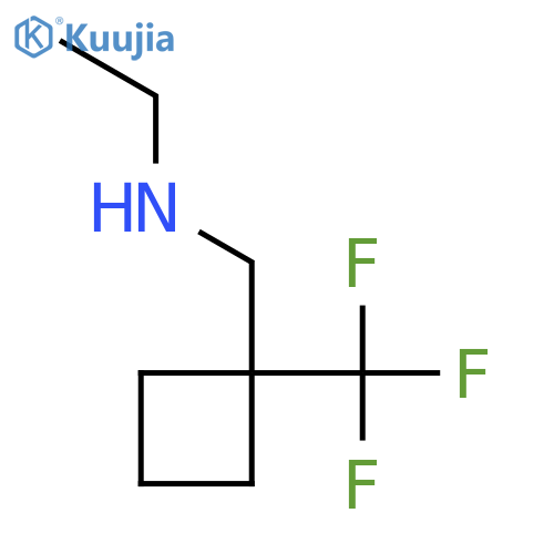 N-[[1-(trifluoromethyl)cyclobutyl]methyl]ethanamine structure