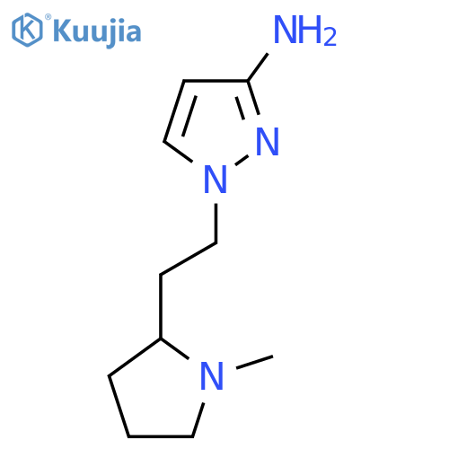 1-2-(1-methylpyrrolidin-2-yl)ethyl-1H-pyrazol-3-amine structure