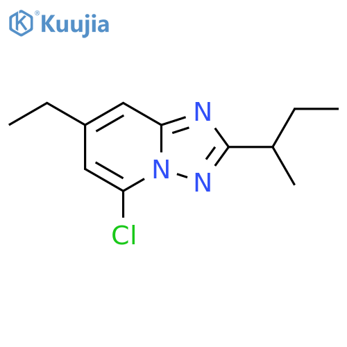 2-(butan-2-yl)-5-chloro-7-ethyl-1,2,4triazolo1,5-apyridine structure