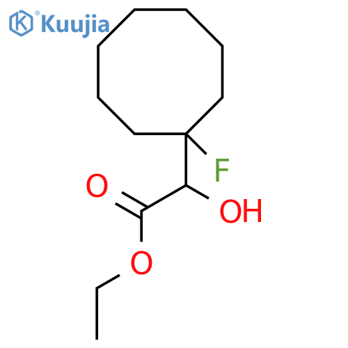 Ethyl 2-(1-fluorocyclooctyl)-2-hydroxyacetate structure