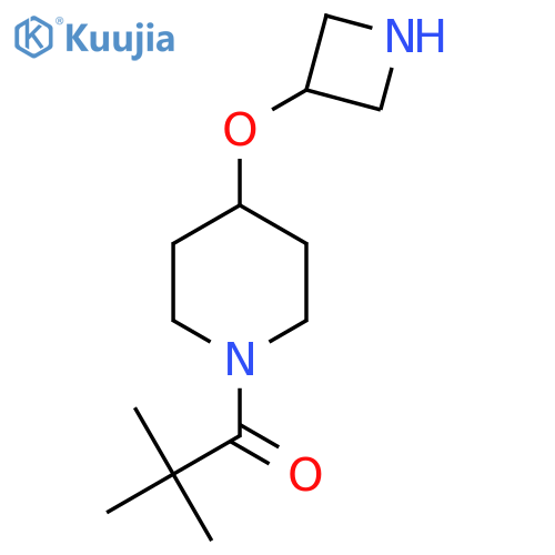 1-[4-(Azetidin-3-yloxy)piperidin-1-yl]-2,2-dimethylpropan-1-one structure
