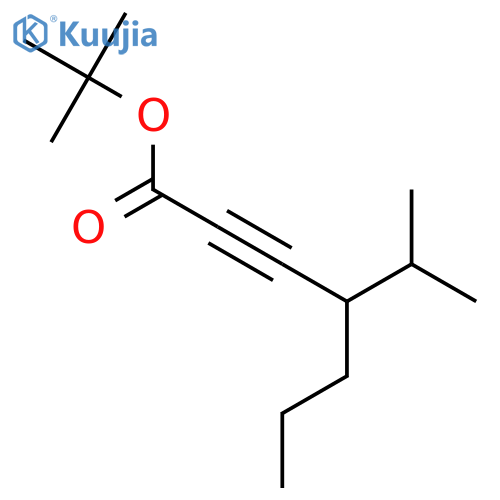 Tert-butyl 4-(propan-2-yl)hept-2-ynoate structure