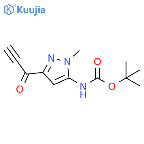 Carbamic acid, N-[1-methyl-3-(1-oxo-2-propyn-1-yl)-1H-pyrazol-5-yl]-, 1,1-dimethylethyl ester structure