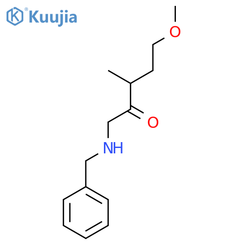 1-(Benzylamino)-3-(2-methoxyethyl)butan-2-one structure