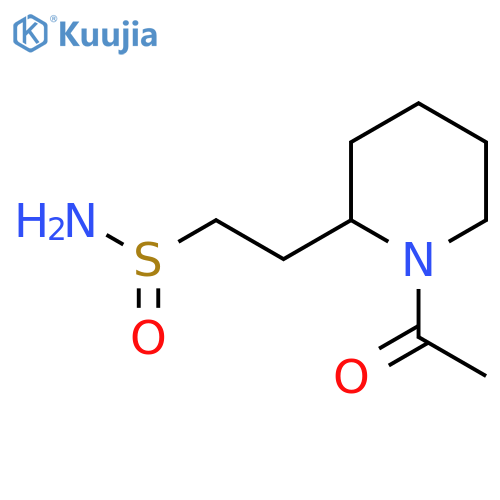 2-(1-Acetylpiperidin-2-yl)ethane-1-sulfinamide structure