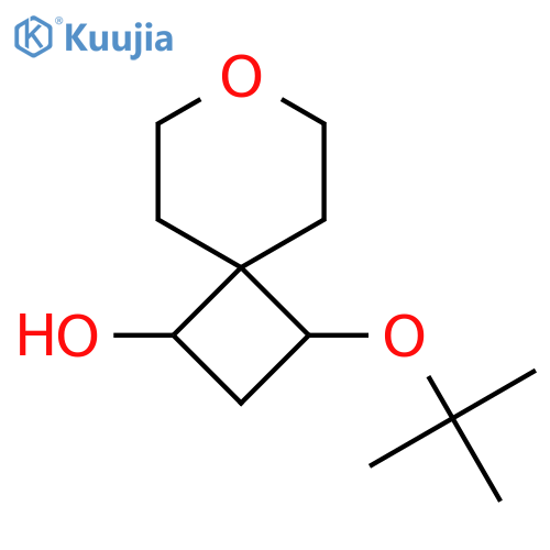 rac-(1S,3R)-3-(tert-butoxy)-7-oxaspiro[3.5]nonan-1-ol structure