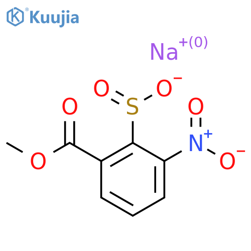 Sodium 2-(methoxycarbonyl)-6-nitrobenzene-1-sulfinate structure