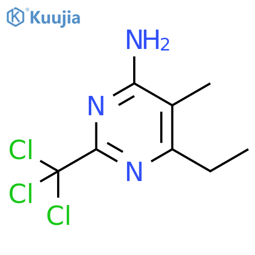 4-Pyrimidinamine, 6-ethyl-5-methyl-2-(trichloromethyl)- structure