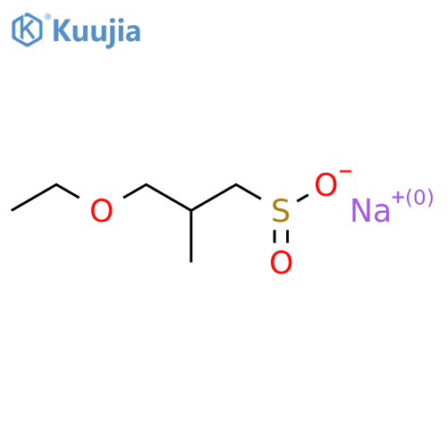 Sodium 3-ethoxy-2-methylpropane-1-sulfinate structure