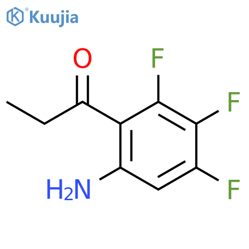 1-Propanone, 1-(6-amino-2,3,4-trifluorophenyl)- structure
