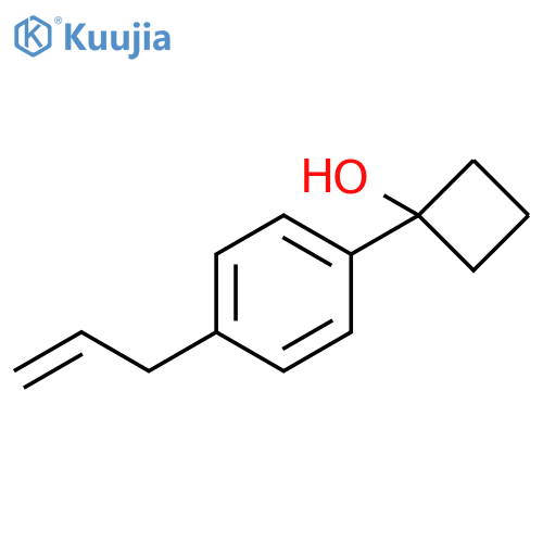 Cyclobutanol, 1-[4-(2-propen-1-yl)phenyl]- structure