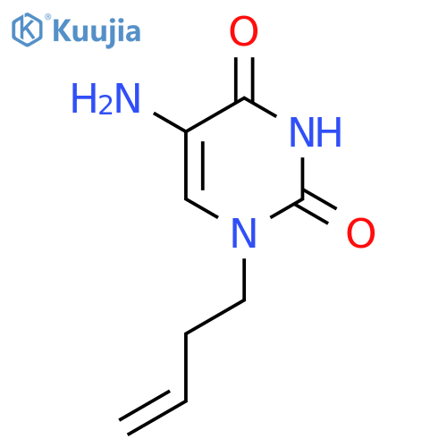 5-amino-1-(but-3-en-1-yl)-1,2,3,4-tetrahydropyrimidine-2,4-dione structure