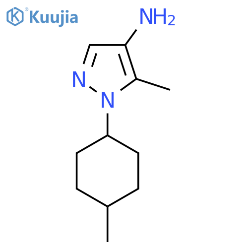 5-methyl-1-(4-methylcyclohexyl)-1H-pyrazol-4-amine structure