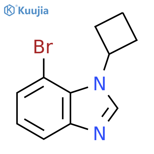 7-bromo-1-cyclobutyl-1H-1,3-benzodiazole structure