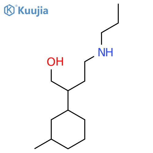 2-(3-Methylcyclohexyl)-4-(propylamino)butan-1-ol structure