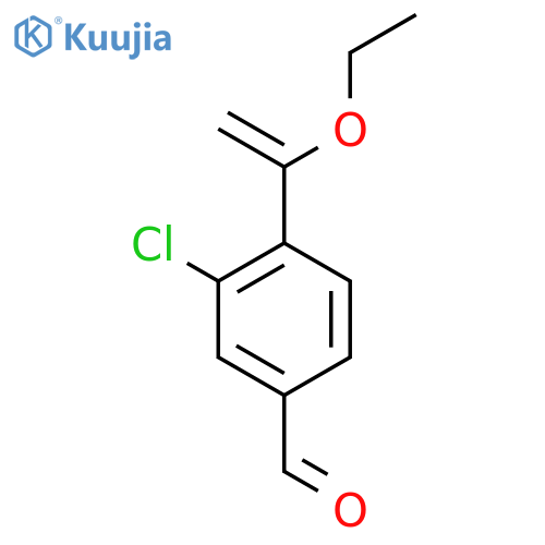 3-Chloro-4-(1-ethoxyethenyl)benzaldehyde structure