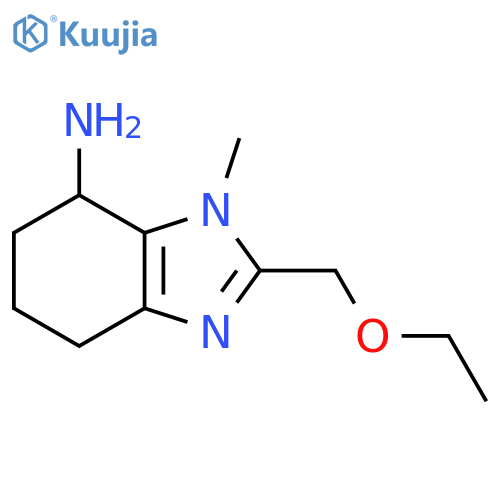 2-(ethoxymethyl)-1-methyl-4,5,6,7-tetrahydro-1H-1,3-benzodiazol-7-amine structure