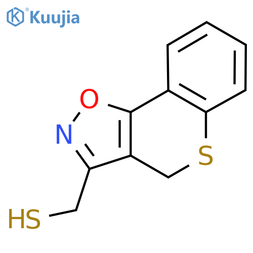 {4H-thiochromeno3,4-d1,2oxazol-3-yl}methanethiol structure