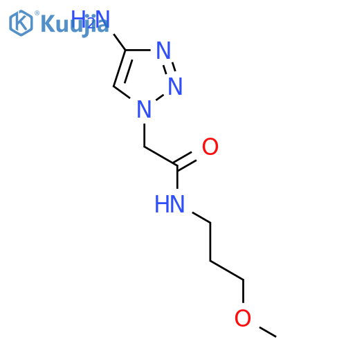 2-(4-amino-1H-1,2,3-triazol-1-yl)-N-(3-methoxypropyl)acetamide structure