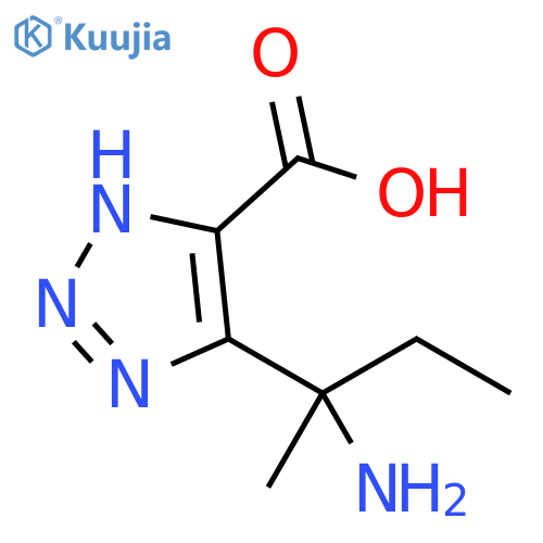 1H-1,2,3-Triazole-5-carboxylic acid, 4-(1-amino-1-methylpropyl)- structure