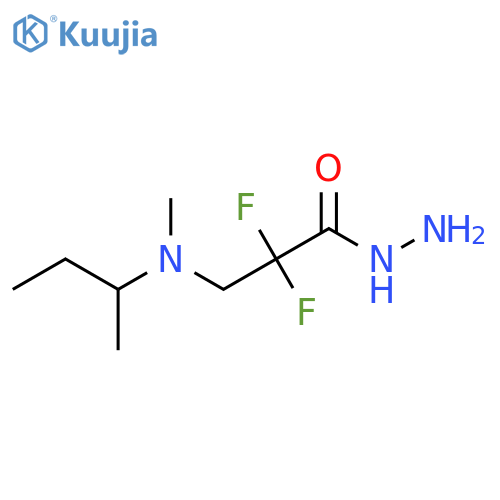 Propanoic acid, 2,2-difluoro-3-[methyl(1-methylpropyl)amino]-, hydrazide structure