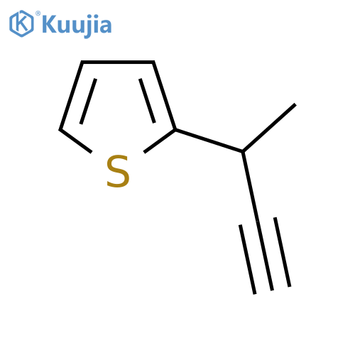 2-(But-3-yn-2-yl)thiophene structure