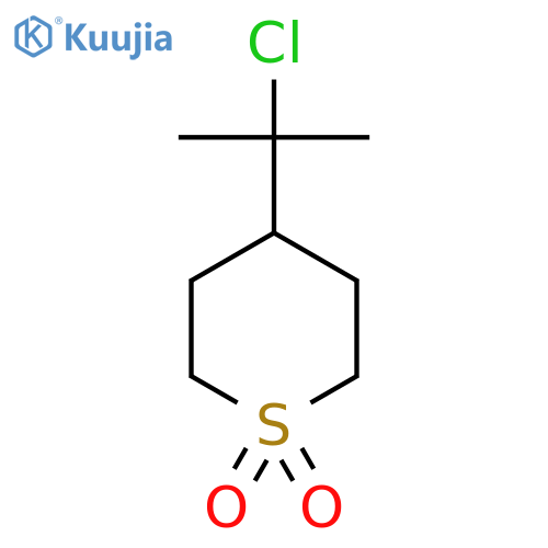 4-(2-chloropropan-2-yl)-1lambda6-thiane-1,1-dione structure