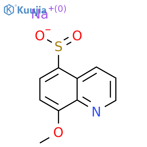 Sodium 8-methoxyquinoline-5-sulfinate structure