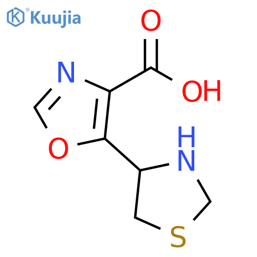 4-Oxazolecarboxylic acid, 5-(4-thiazolidinyl)- structure