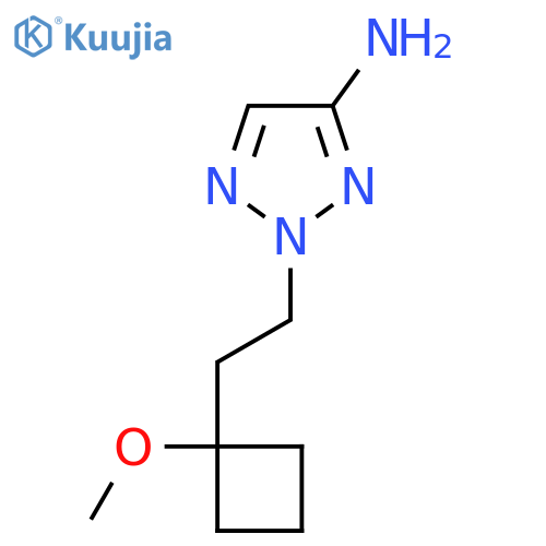 2-2-(1-methoxycyclobutyl)ethyl-2H-1,2,3-triazol-4-amine structure
