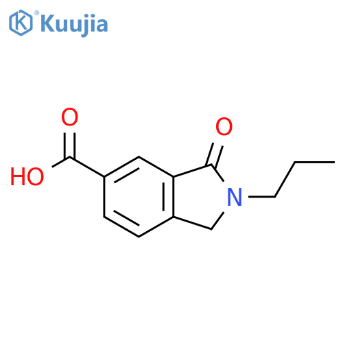 1H-Isoindole-5-carboxylic acid, 2,3-dihydro-3-oxo-2-propyl- structure
