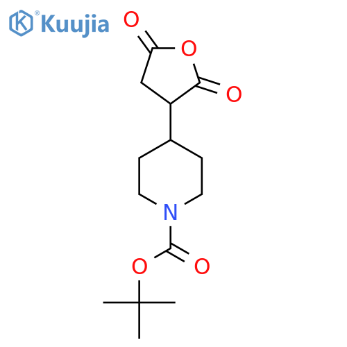 Tert-butyl 4-(2,5-dioxooxolan-3-yl)piperidine-1-carboxylate structure