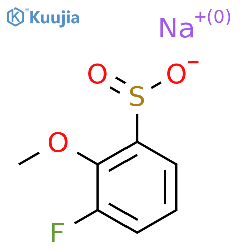 Sodium 3-fluoro-2-methoxybenzene-1-sulfinate structure