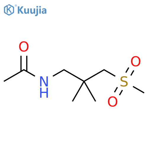 Acetamide, N-[2,2-dimethyl-3-(methylsulfonyl)propyl]- structure