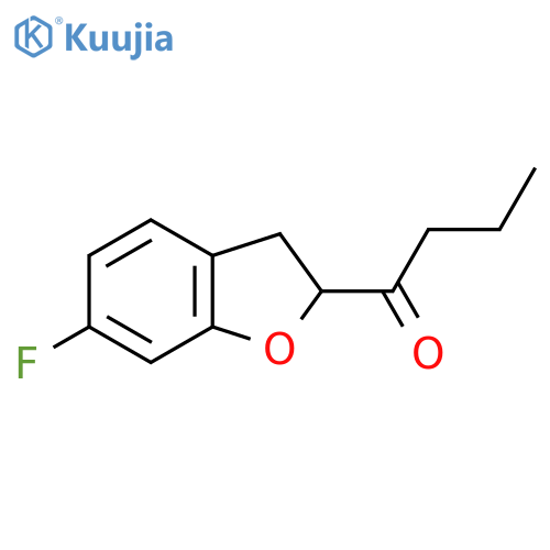 1-(6-Fluoro-2,3-dihydro-1-benzofuran-2-yl)butan-1-one structure