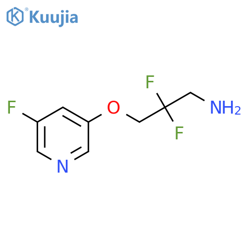 2,2-Difluoro-3-(5-fluoropyridin-3-yl)oxypropan-1-amine structure