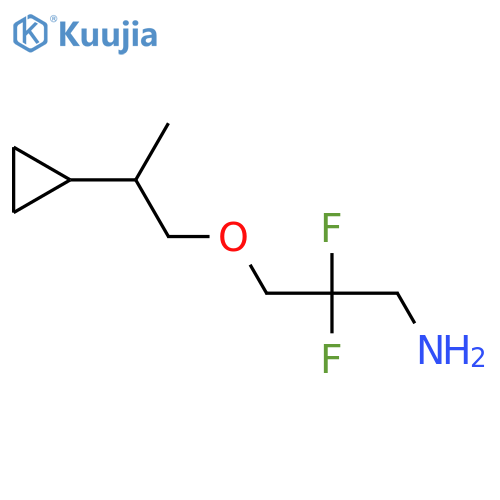 3-(2-Cyclopropylpropoxy)-2,2-difluoropropan-1-amine structure