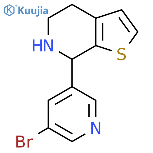 3-bromo-5-{4H,5H,6H,7H-thieno2,3-cpyridin-7-yl}pyridine structure