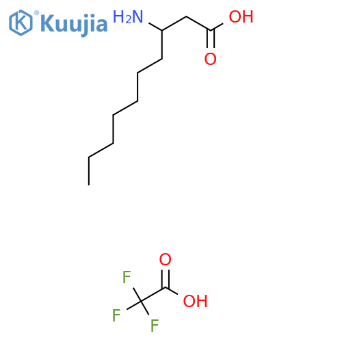 3-aminodecanoic acid, trifluoroacetic acid structure