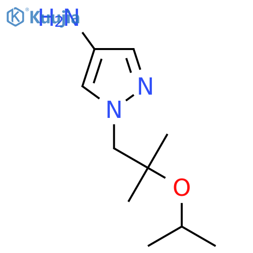 1-2-methyl-2-(propan-2-yloxy)propyl-1H-pyrazol-4-amine structure